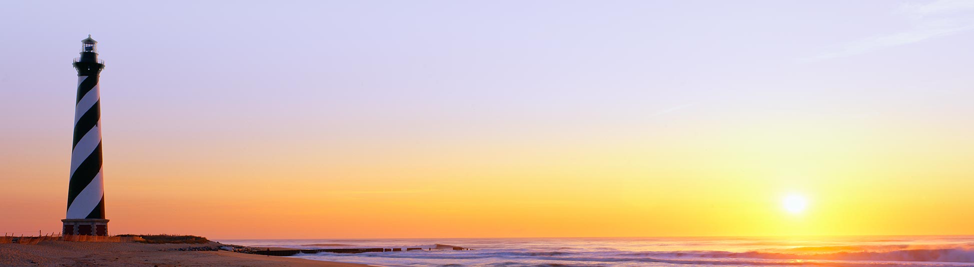 NC Hattaras lighthouse near beach